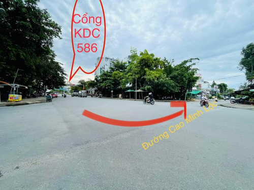 BÁN NỀN ĐƯỜNG CAO MINH LỘC, KDC 586, PHÚ THỨ, CÁI RĂNG, CẦN THƠ, GIÁ 3 TỶ 490