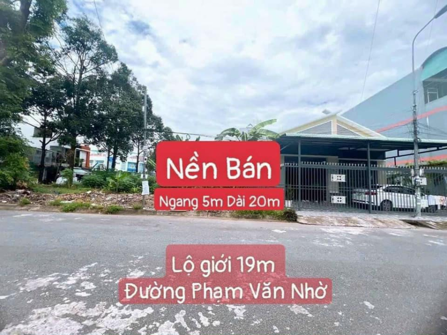 BÁN NỀN ĐƯỜNG PHẠM VĂN NHỜ - KHU DÂN CƯ CÔNG AN - Q. CÁI RĂNG - TP. CẦN THƠ